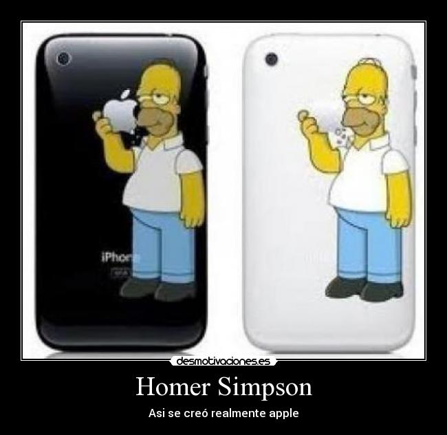 Homer Simpson - Asi se creó realmente apple