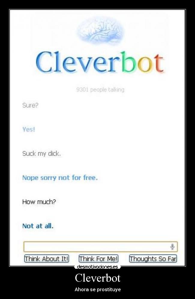 Cleverbot - Ahora se prostituye