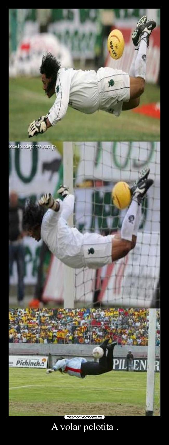 A volar pelotita . -