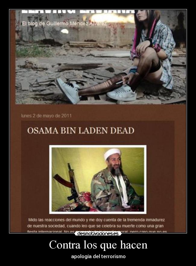 carteles contra terrorismo desmotivaciones