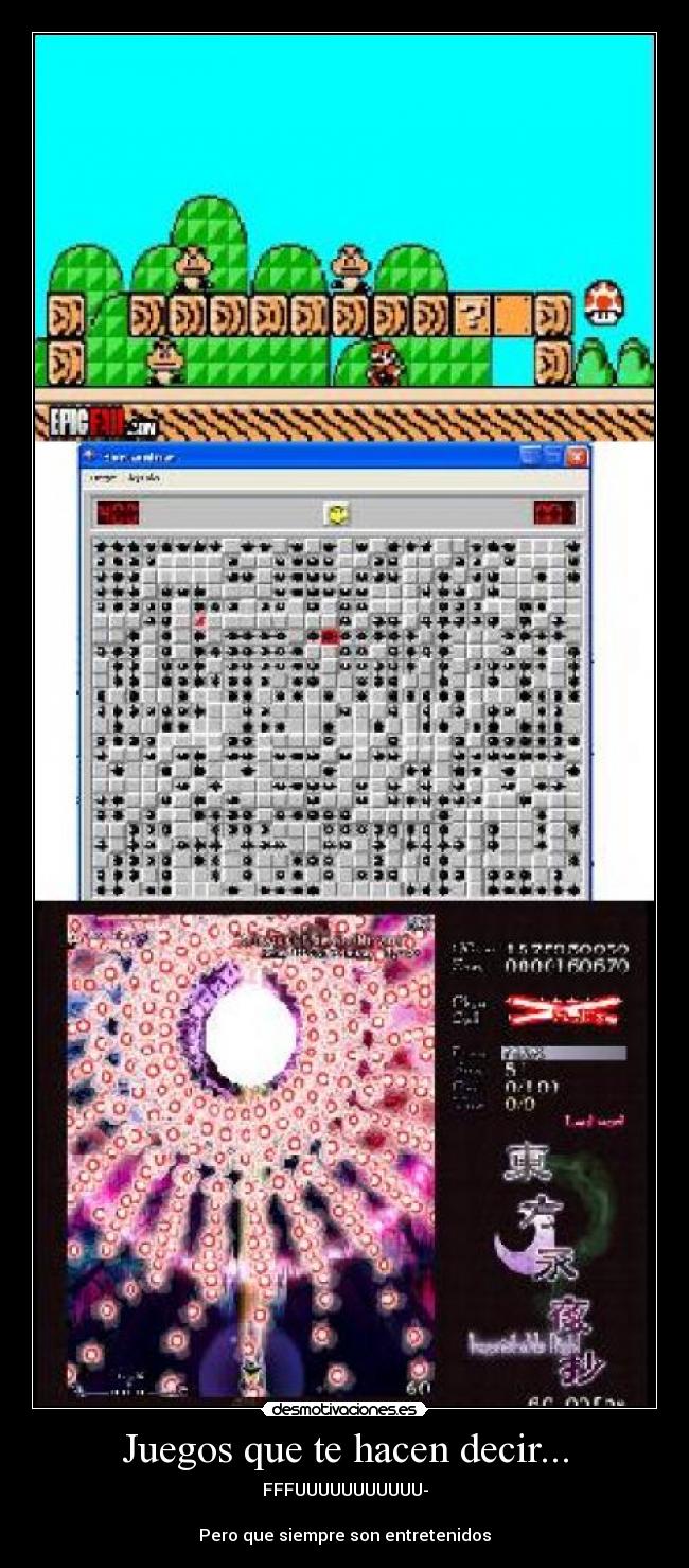 carteles juegos que hicieron gritar ffffuuuuuuuuuuuuu desmotivaciones