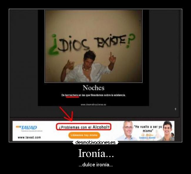 Ironía... -