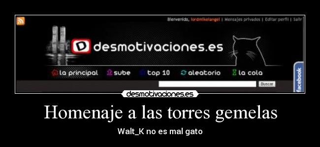 Homenaje a las torres gemelas -