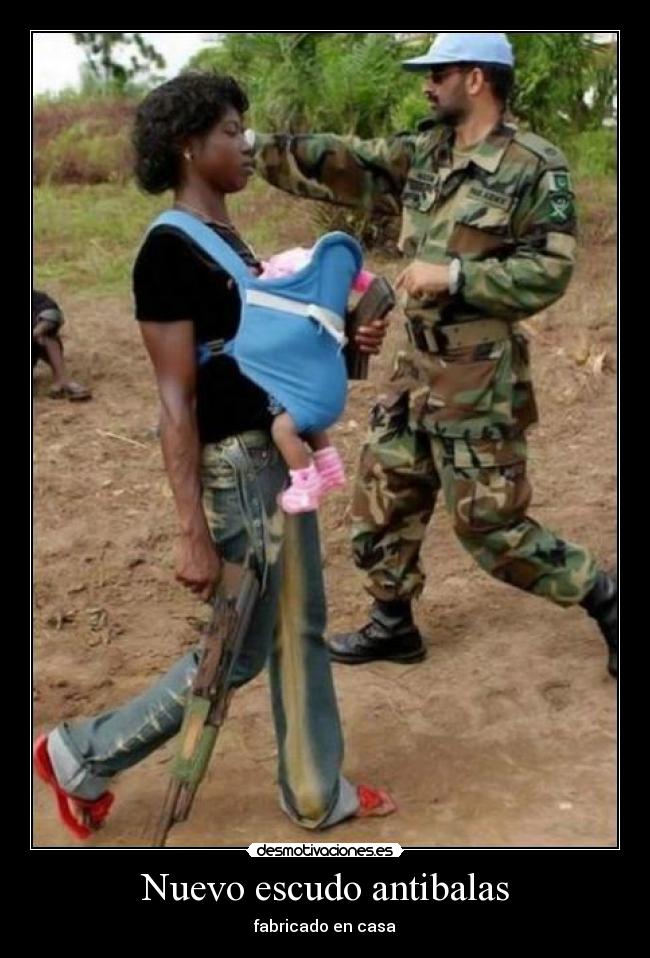Nuevo escudo antibalas | Desmotivaciones