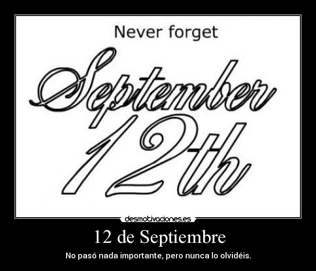 12 de Septiembre - 