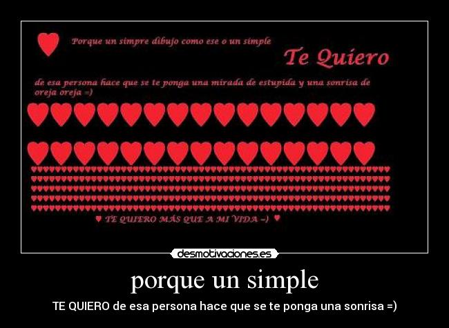 porque un simple -