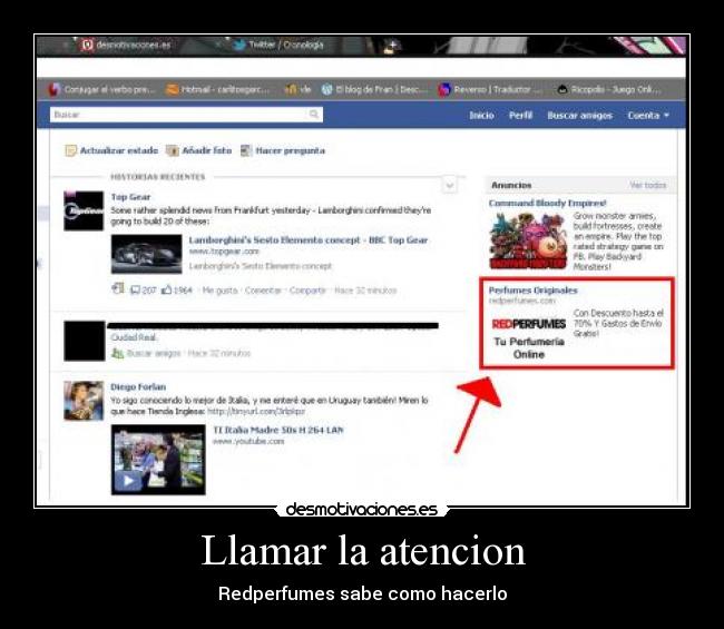 Llamar la atencion - Redperfumes sabe como hacerlo