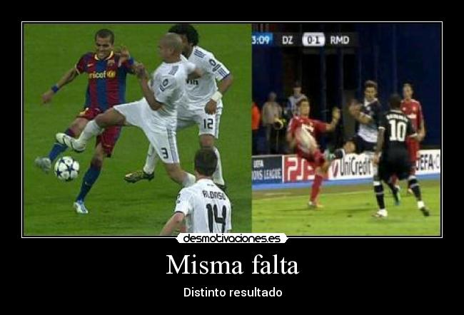 Misma falta -
