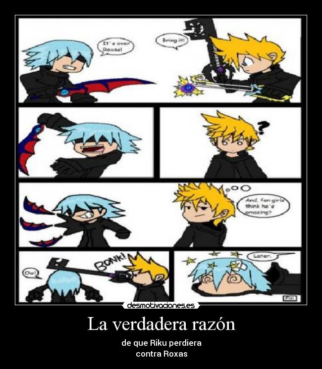 carteles kingdom hearts-riku roxas desmotivaciones