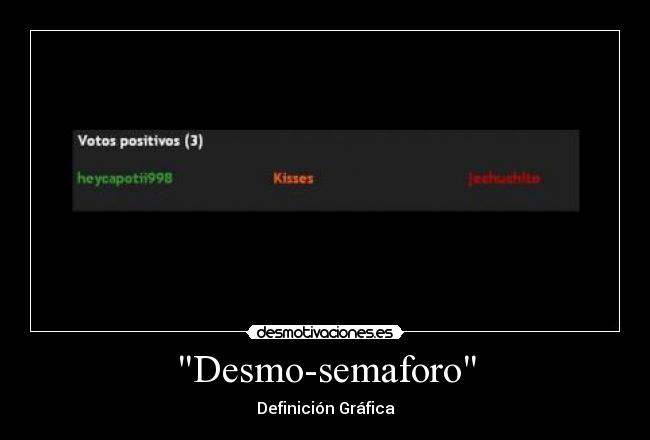 Desmo-semaforo - Definición Gráfica