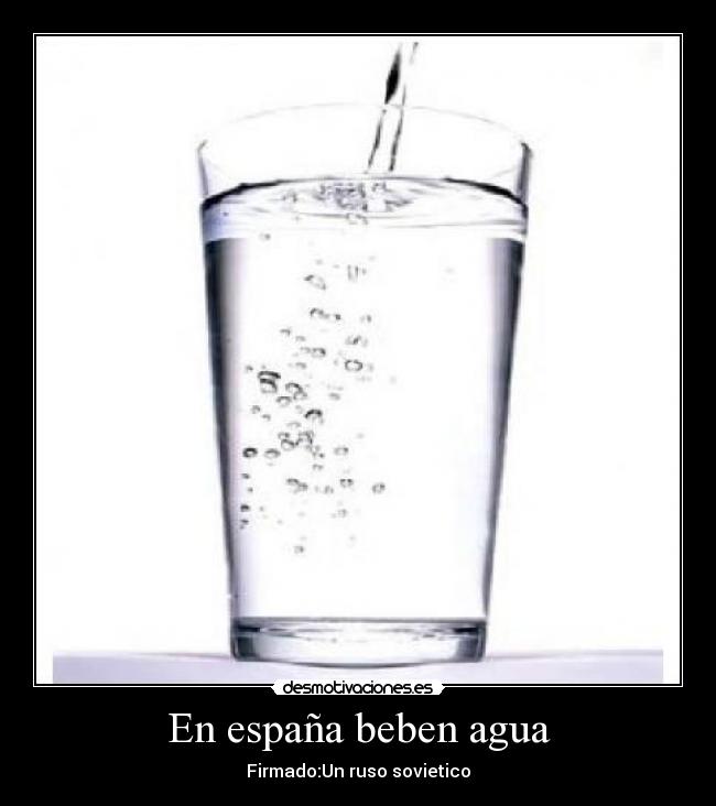 En españa beben agua - 