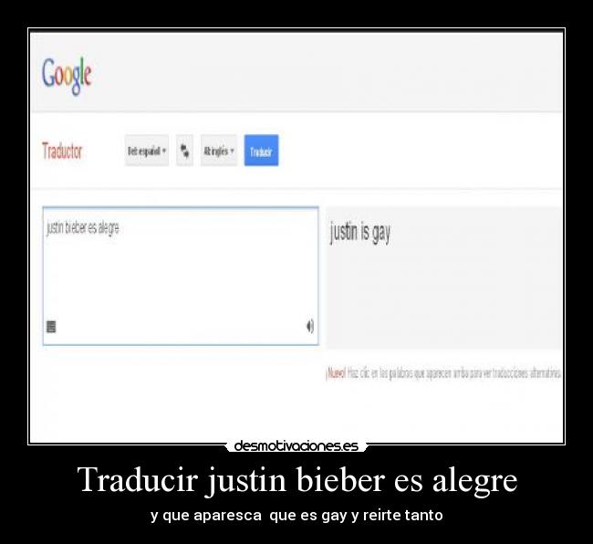 Traducir justin bieber es alegre -