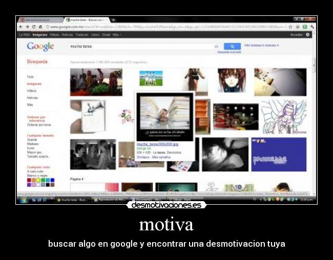 motiva - buscar algo en google y encontrar una desmotivacion tuya