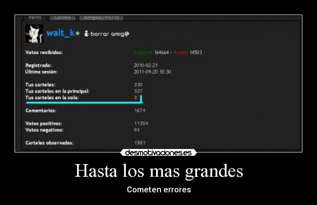Hasta los mas grandes - Cometen errores