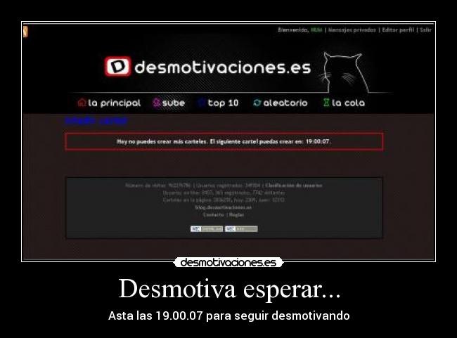 Desmotiva esperar... - 