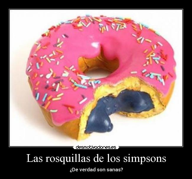 Las rosquillas de los simpsons - ¿De verdad son sanas?