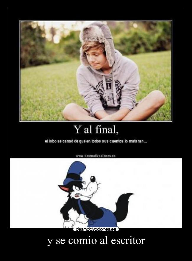 y se comio al escritor -