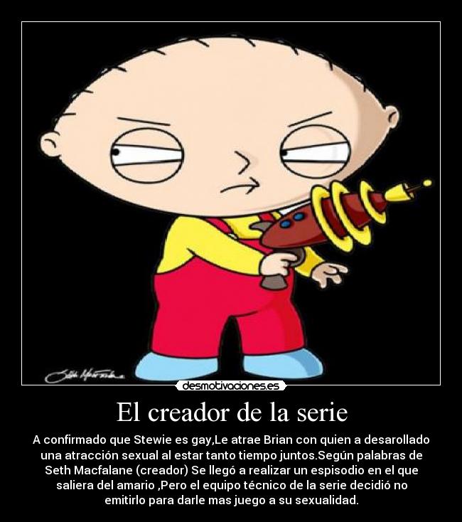El creador de la serie -