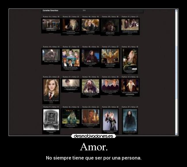 Amor. - No siempre tiene que ser por una persona.