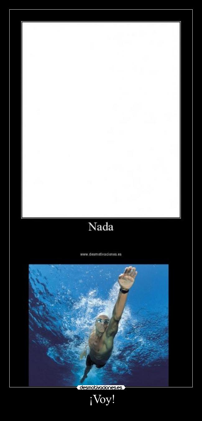 carteles nadar desmotivaciones