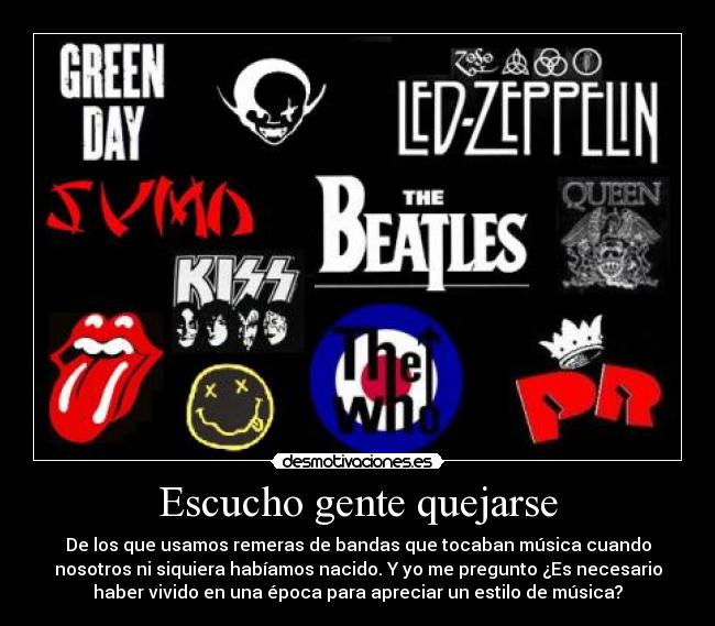 Escucho gente quejarse - 