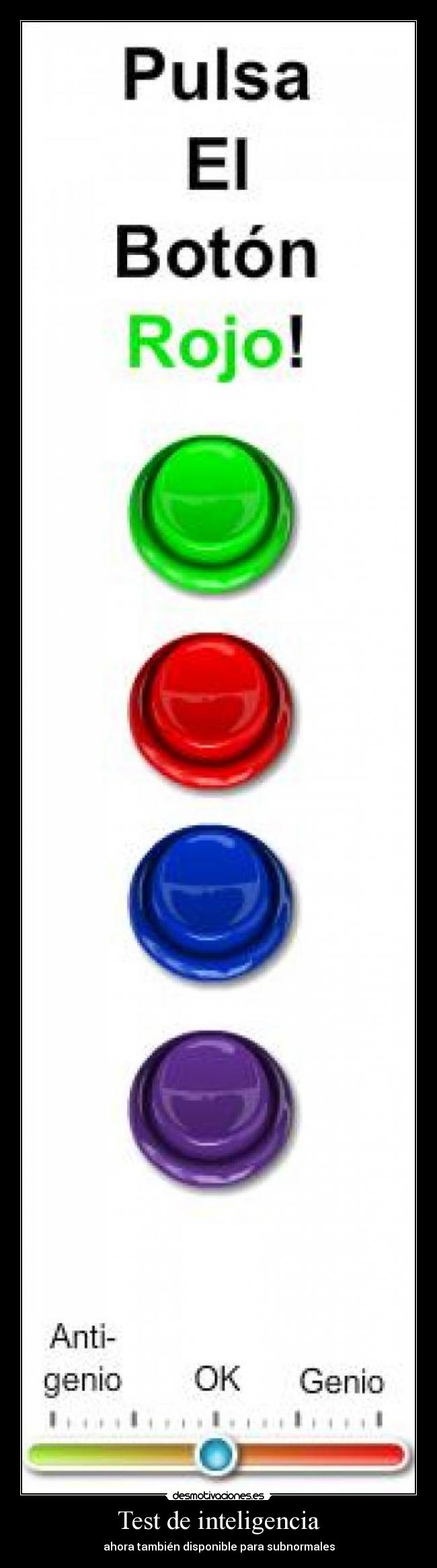 Test de inteligencia - ahora también disponible para subnormales