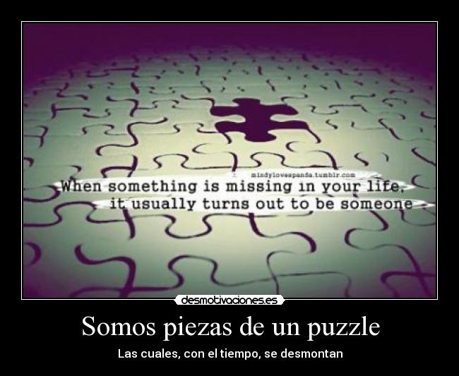 Somos piezas de un puzzle - 