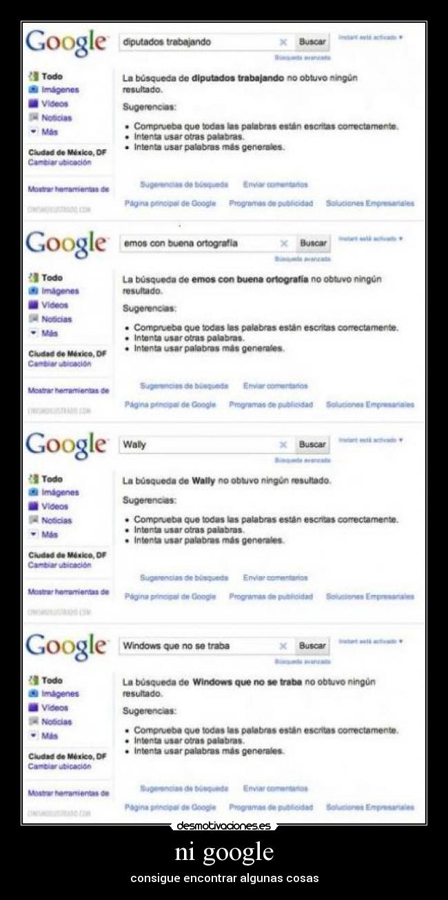 ni google - consigue encontrar algunas cosas