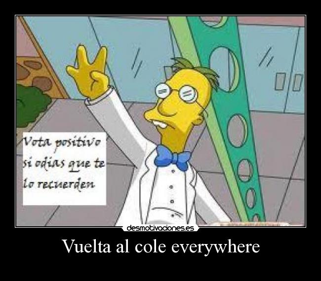 Vuelta al cole everywhere - 