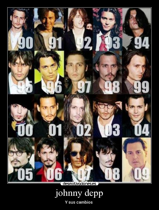 johnny depp - Y sus cambios
