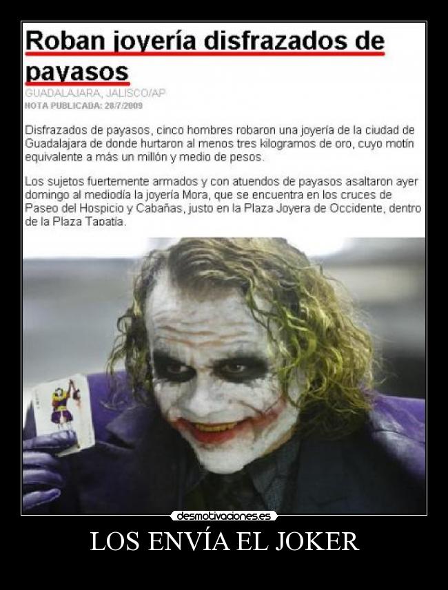 LOS ENVÍA EL JOKER - 