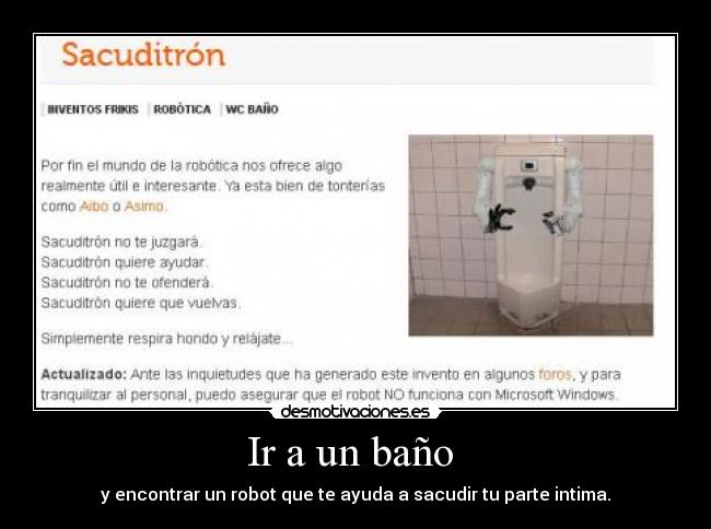 Ir a un baño -