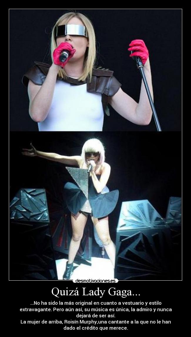 carteles lady gaga roisin murphy desmotivaciones