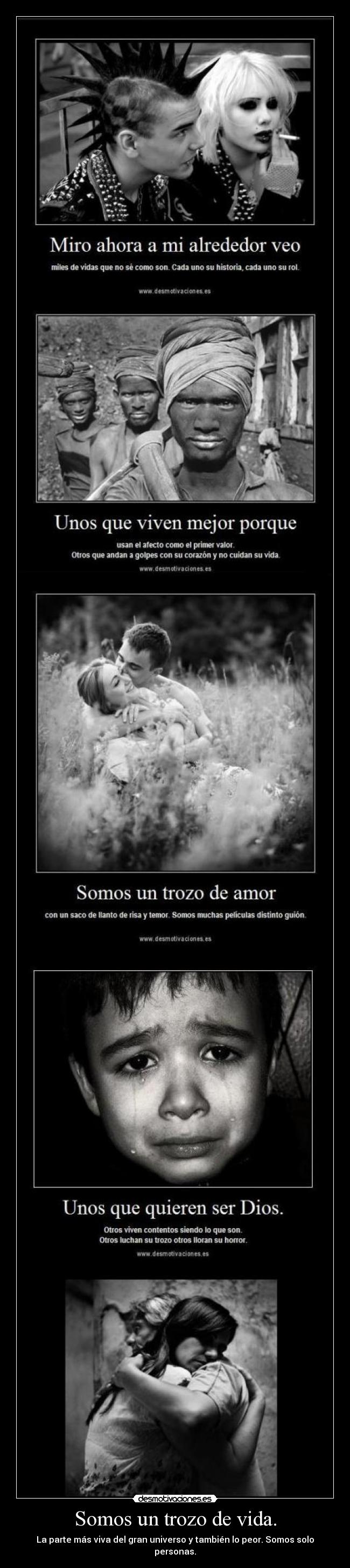 Somos un trozo de vida. - 