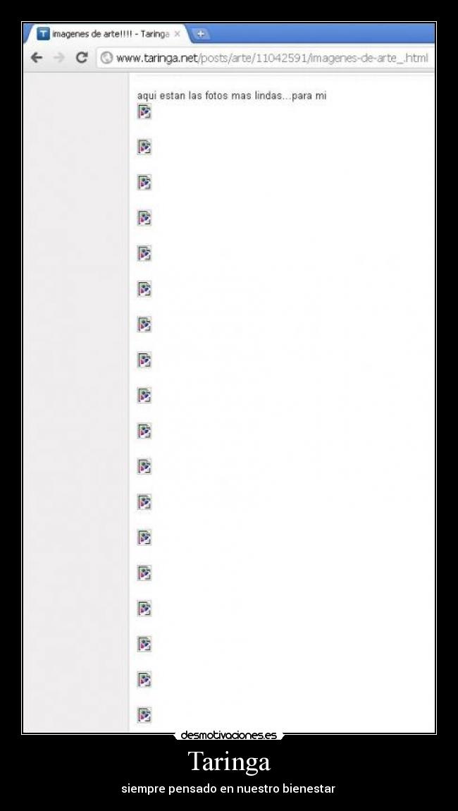 Taringa - siempre pensado en nuestro bienestar