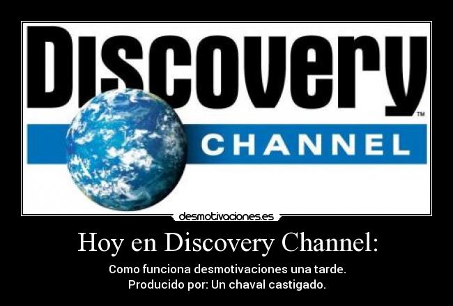 Hoy en Discovery Channel: -