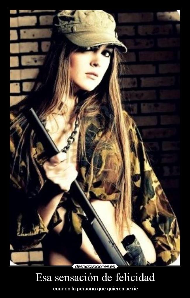 Esa sensación de felicidad - cuando la persona que quieres se rie