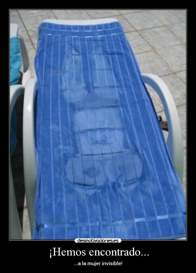 ¡Hemos encontrado... - ...a la mujer invisible!