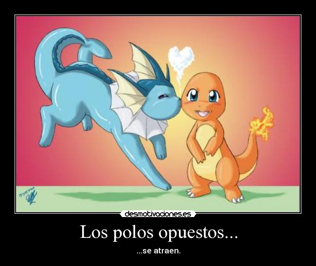 Los polos opuestos... - ...se atraen.