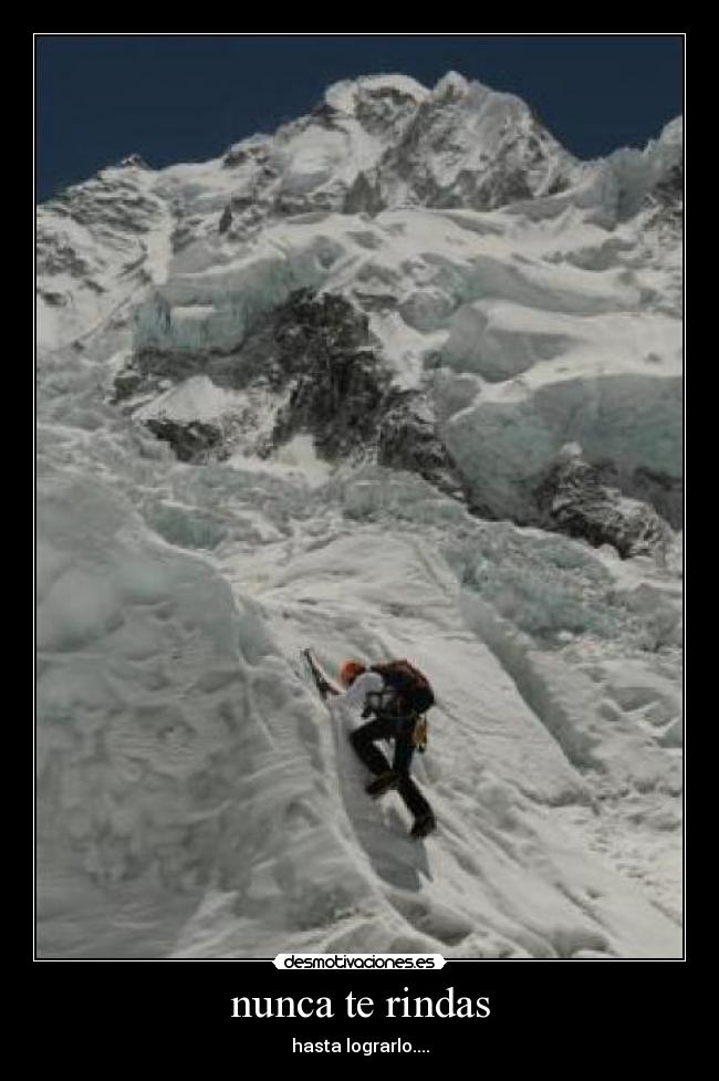 nunca te rindas -