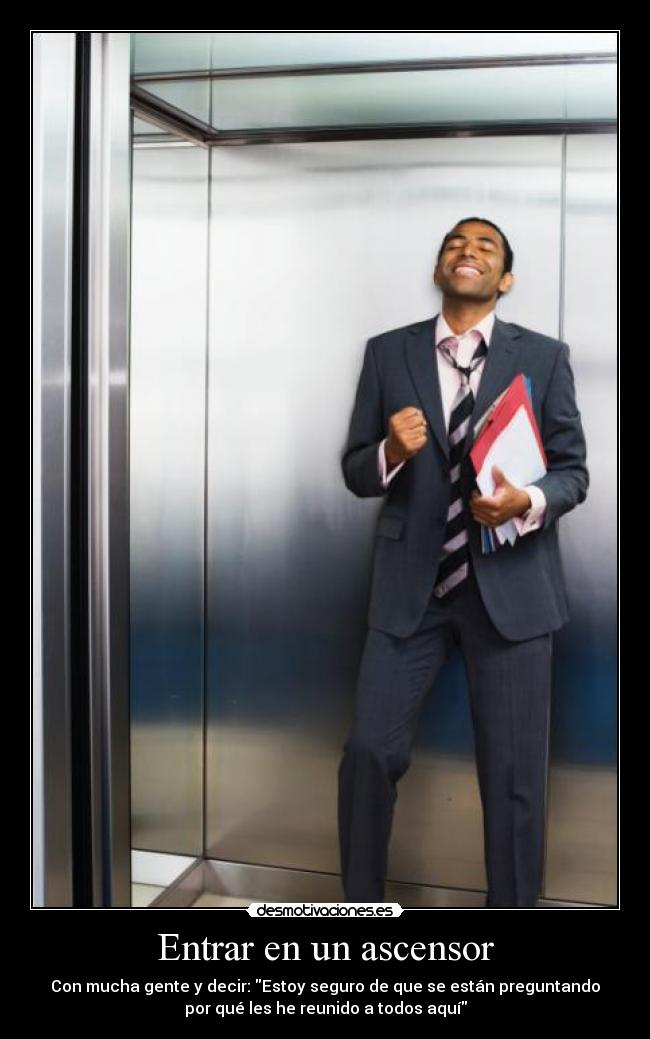Entrar en un ascensor -