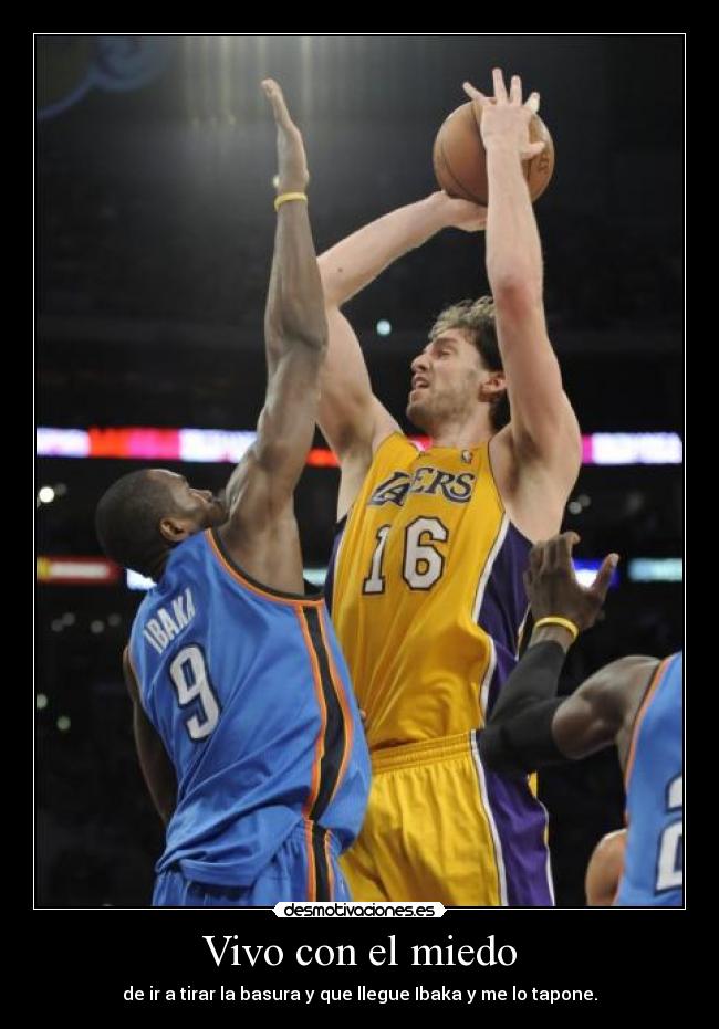 carteles miedo bandarra ibaka baloncesto eurobasket taponar basura desmotivaciones