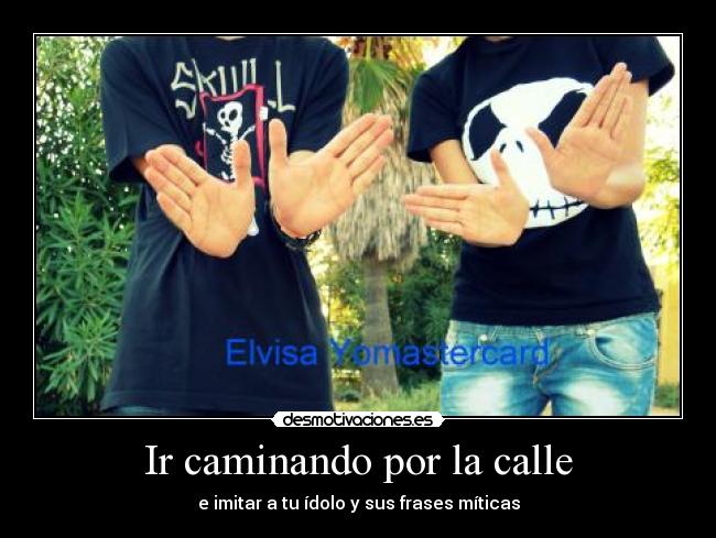 Ir caminando por la calle -