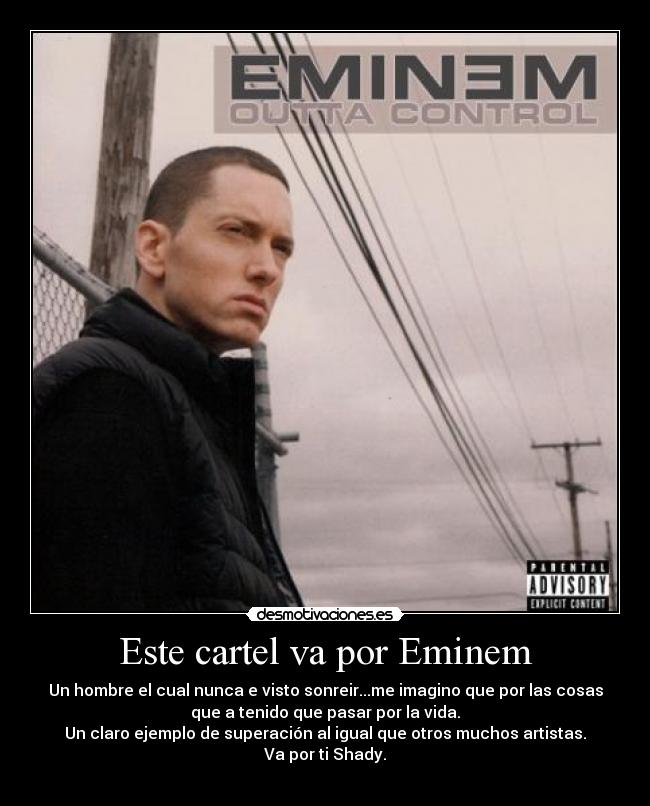 Este cartel va por Eminem -