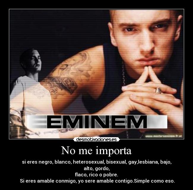 No me importa - 