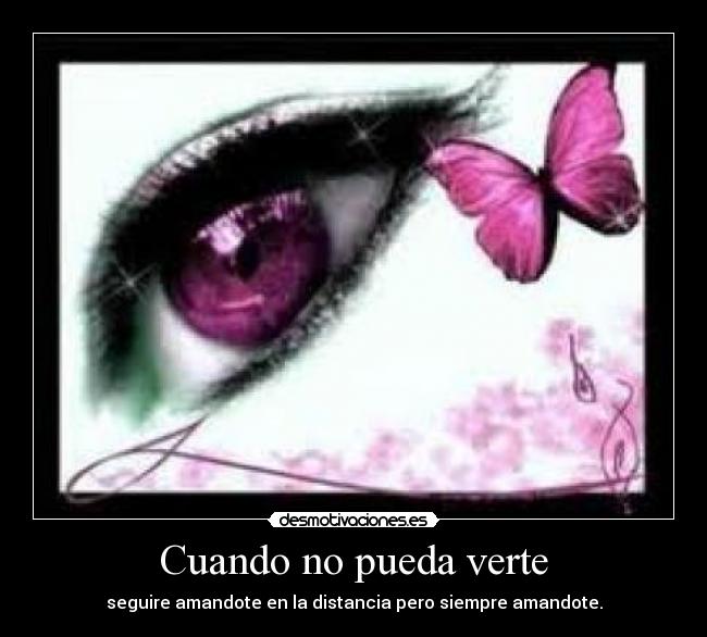 Cuando no pueda verte -