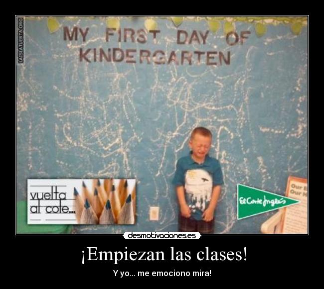 ¡Empiezan las clases! - Y yo... me emociono mira!