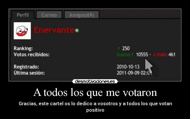 A todos los que me votaron - 
