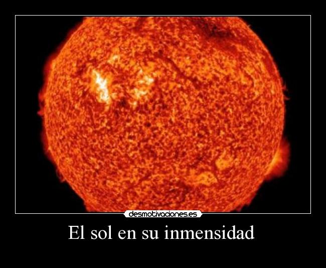 El sol en su inmensidad -