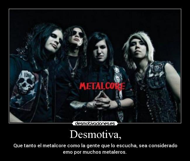 carteles metalcore heavy metal desmotivaciones